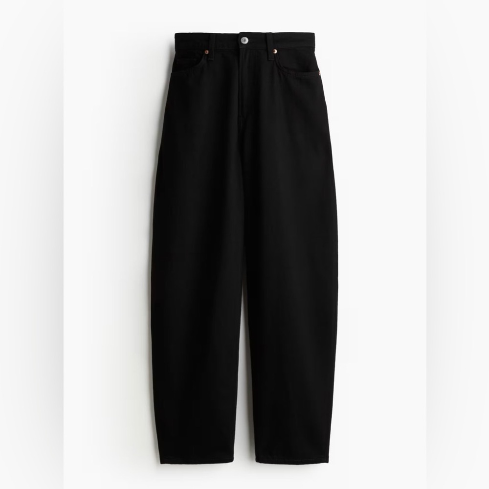 Women’s Black Barrel Jeans
